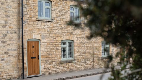 The cottage is situated on a quiet street