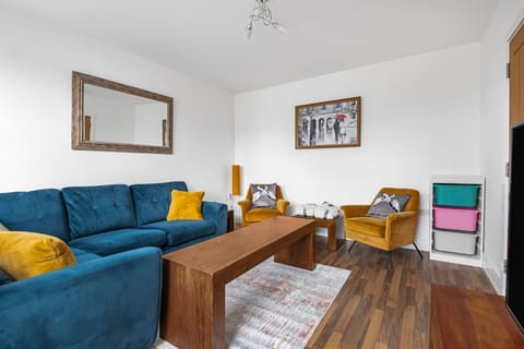 Stylish lounge with plush seating and warm wood finishes