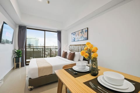 Apartment, 1 Bedroom, City View | 1 bedroom, iron/ironing board, free WiFi