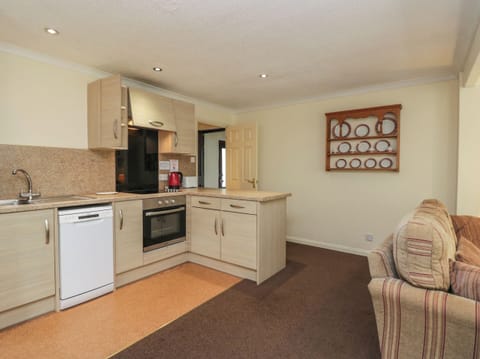 Fridge, dishwasher, electric kettle, toaster