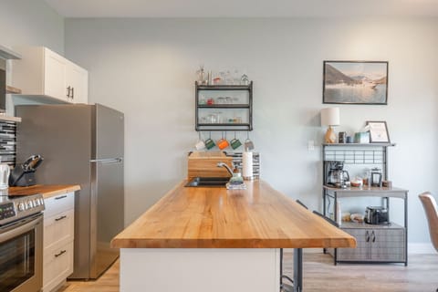 Bright modern kitchen equipped with everything you need