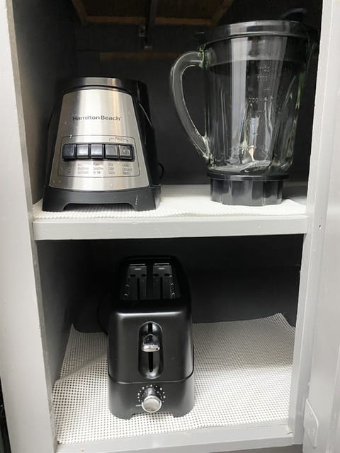 Rise & Shine – A blender and toaster are ready for your morning routine.