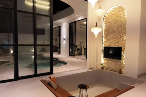 Deluxe Villa, 2 Bedrooms, Pool View | Living area