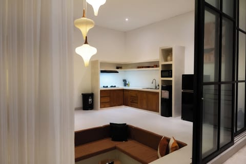 Deluxe Villa, 2 Bedrooms, Pool View | Private kitchenette | Toaster, highchair, blender, cleaning supplies