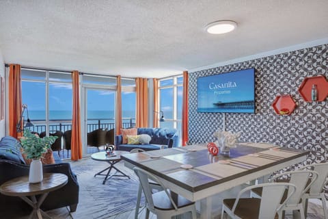 Ocean views, bold vibes, and beachy bliss! Kick back in this stylish coastal retreat with a splash of color and a front-row seat to sunrise.