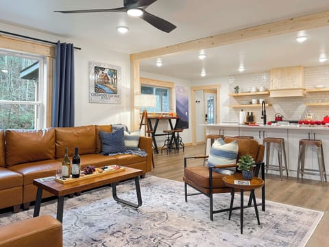 As you enter the living room, you're greeted by the bright and open-concept living space.