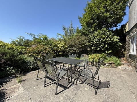 Enjoy al fresco dining in this private patio area