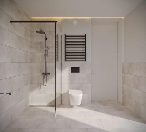 Superior Apartment, Kitchen | Bathroom | Shower, free toiletries, hair dryer, towels