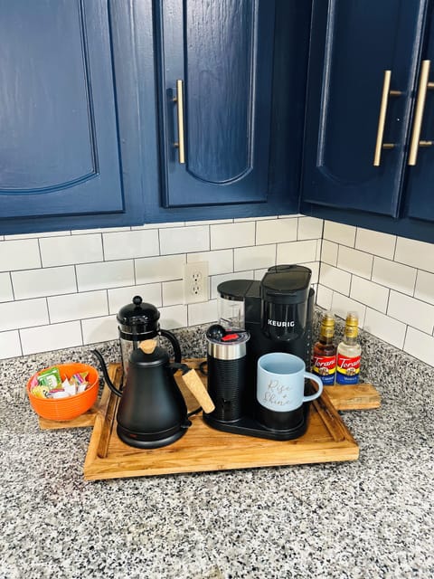 ALL THINGS COFFEE, including Keurig, a French press, kettle, and coffee pot