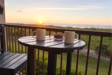 Sit on the balcony and enjoy stunning sunrises with a cup of coffee