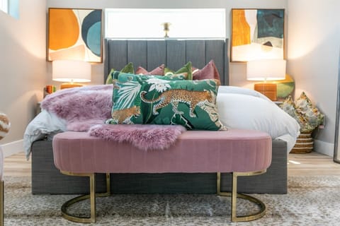 Professionally decorated interiors with high-end furnishings