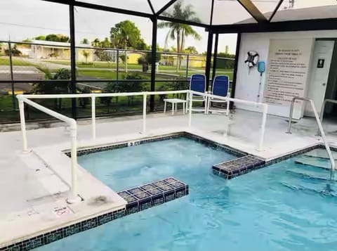 This is our jet tub - so many bubbles, same temp as our heated pool as its open