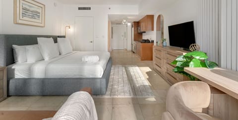 Spacious Modern studio with Stylish decor and open layout.
