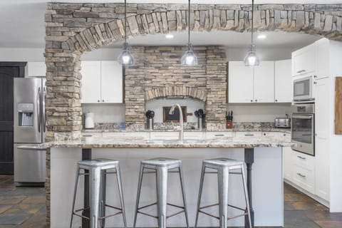 House, Multiple Beds, Patio (Foggy River Retreat) | Private kitchen | Fridge, microwave, stovetop, dishwasher