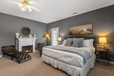 Sleep soundly in the luxurious king-sized bed, perfect for relaxing after a day of exploring.