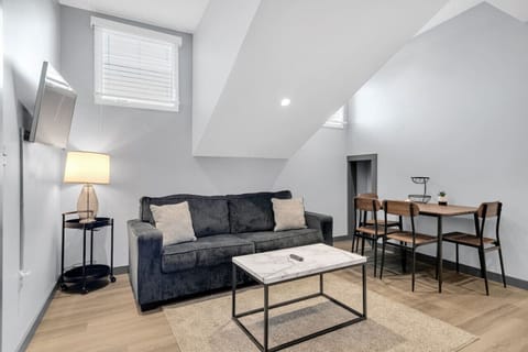 Living room + dining area