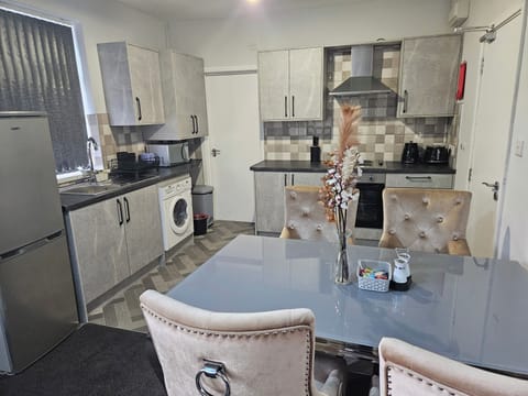 Apartment | Private kitchen | Fridge, microwave, oven, stovetop