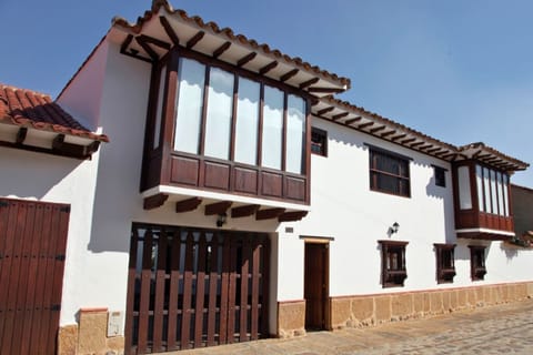 Fachada de la casa Sol de Iguaque, en el Centro Histórico de Villa de Leyva
