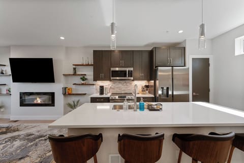Enjoy plenty of space to prep, serve, or sit and chat in style!