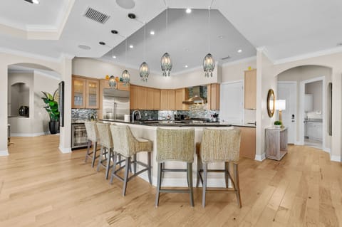 Our fully stocked kitchen