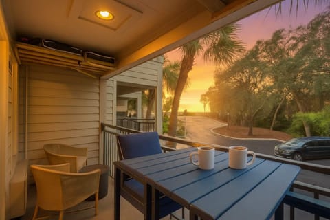 Sip your morning coffee with a peaceful sunrise and ocean peek—your private balcony retreat awaits.