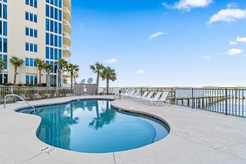 Communal Pool with water views