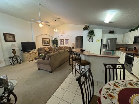 House, Multiple Beds, Pool Access, Pool View (Cumbrian Sunset Villa) | Private kitchen | Fridge, microwave, oven, stovetop
