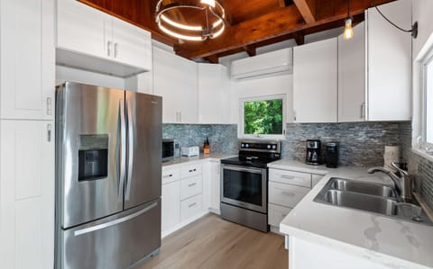 You have a full kitchen that is fully stocked for