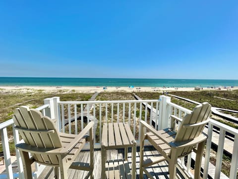 View of Beach from top deck.