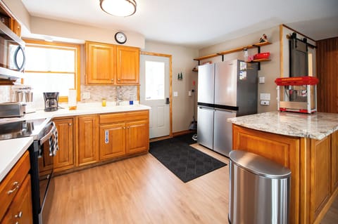 Brand new stainless steel appliances.  Air fryer.  