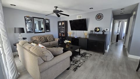 Living room with sofa bed