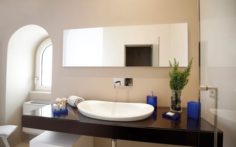 Deluxe Room | Bathroom | Shower, hair dryer, slippers, bidet