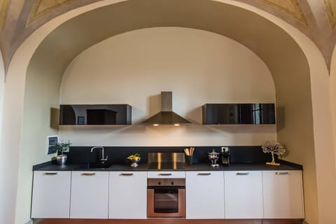 Apartment, 2 Bedrooms (Michelangelo) | Private kitchen | Full-size fridge, microwave, oven, stovetop