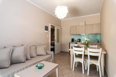 Comfortable sofa bed in the room