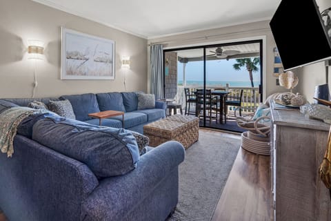 Condo, Multiple Beds, Pool Access, Ocean View (Sea Cloisters 201E) | Living area