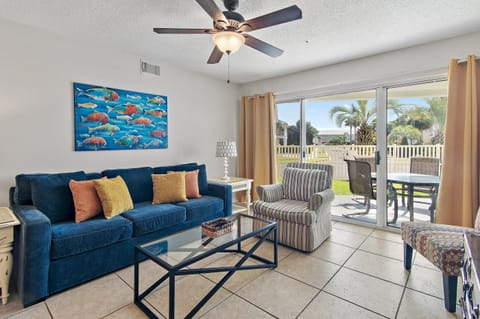 Sink into the sofa with natural light pouring in.