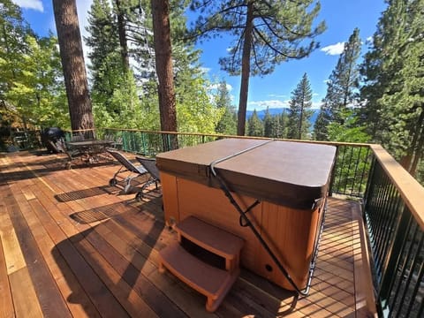 New! Private Hot Tub Overlooking Forest and Lake