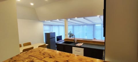 Family Apartment, 2 Bedrooms, Lanai | Private kitchen | Full-size fridge, microwave, oven, stovetop