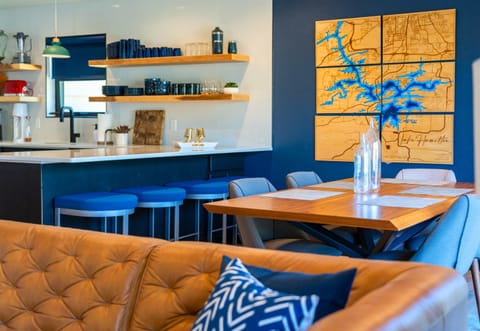 Enjoy every meal in this stylish dining space that combines modern comfort with vibrant accents and plenty of room to gather and connect.