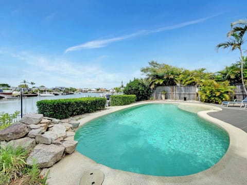 Take a refreshing dip in your private saltwater pool, an ideal spot to cool off after a day at the beach or golf course.