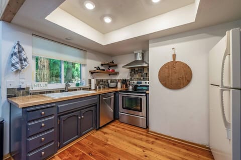 The kitchen includes the basics for cooking such as cooking oil and simple seasonings as well as a Keurig® Coffee Maker and K-Cup starter pack.