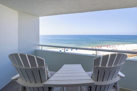 Sea Serenity at Perdido Sun Resort Unit 614 - Provate balcony with a forever view from the 6th floor.