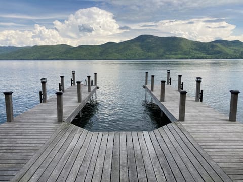 Dock space for up to 3 boats, each up to 30 feet in length.
