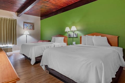 Room, 2 Queen Beds, Non Smoking | Desk, blackout drapes, free WiFi, bed sheets