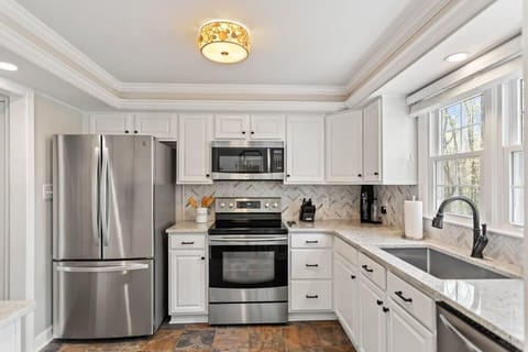 View of the fully updated kitchen located on the main floor