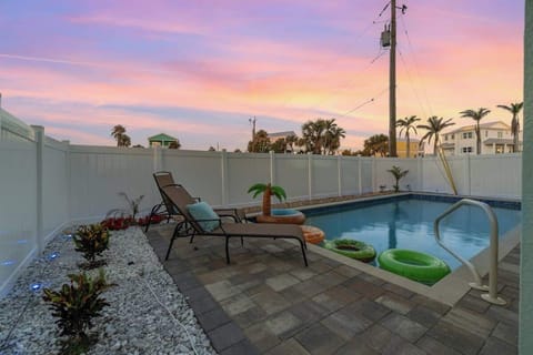 Enjoy the sunset as you lay back in the lounge chairs on the pool deck
