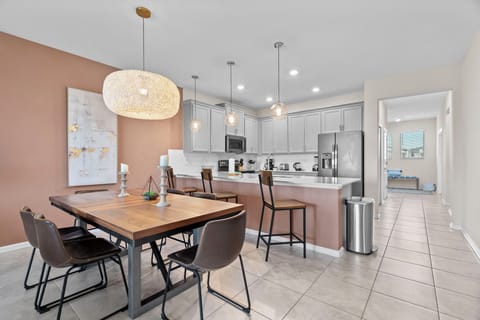 Kitchen and dining area