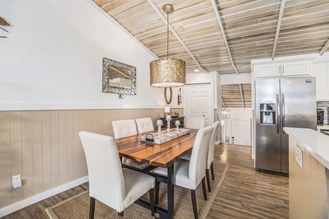 Formal dining just off the kitchen