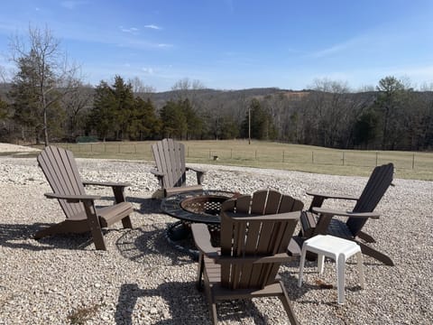 Firepit with a grill attachment
