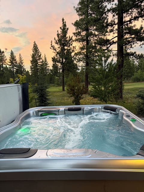 Hot tub with an incredible view!
